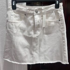 White Denim Mud Pie Skirt